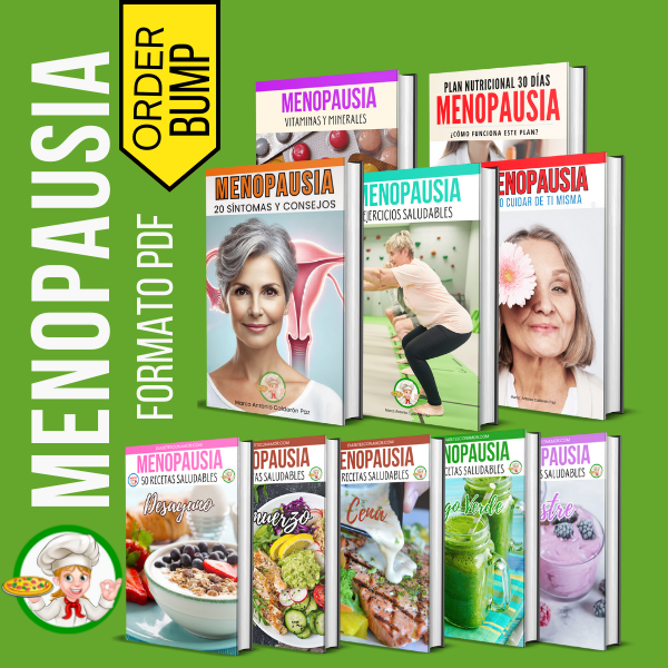 menopausia pack ebook recetas y consejos saludables para equilibrar las hormonas